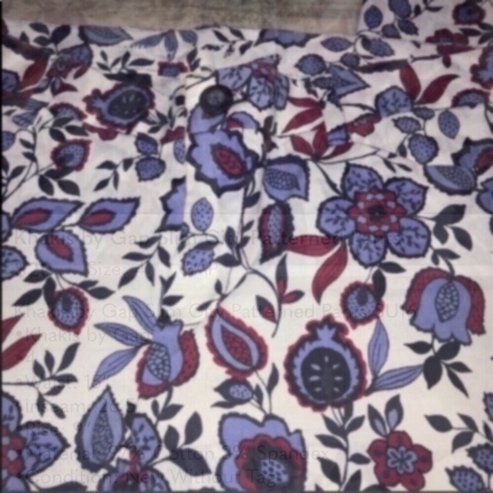 Khakis by Gap Slim City Patterned Pants - Picture 6 of 6